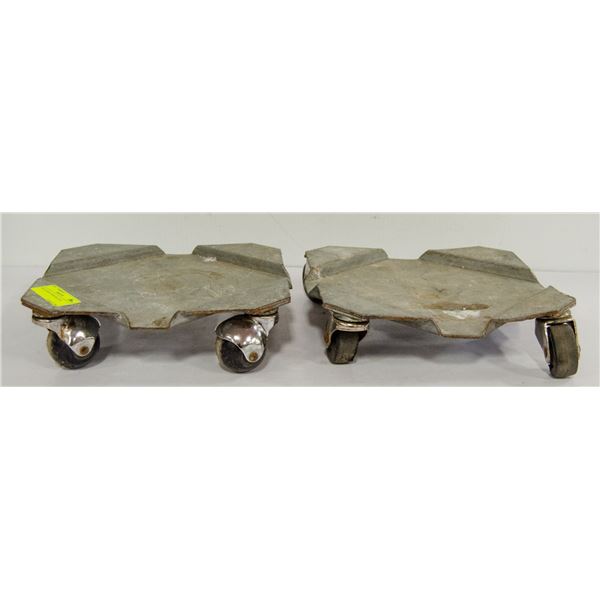 TWO HANDY FLOOR DOLLIES