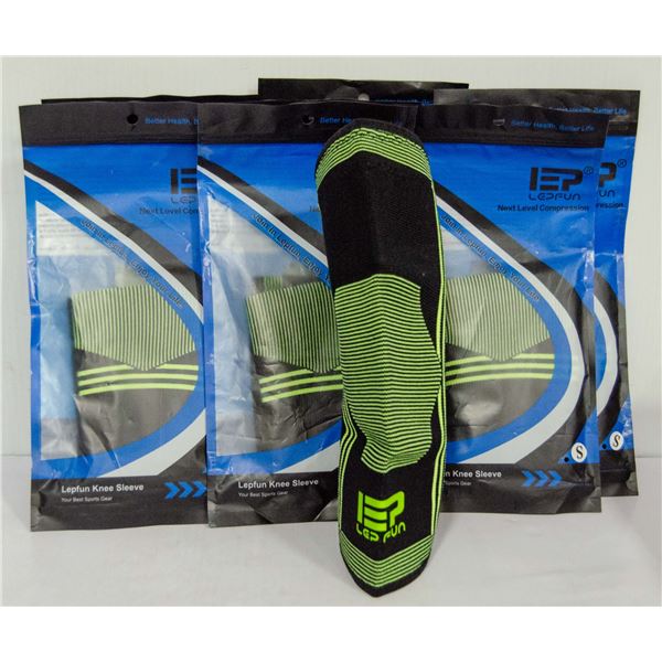 LOT OF 9 KNEE SLEEVES