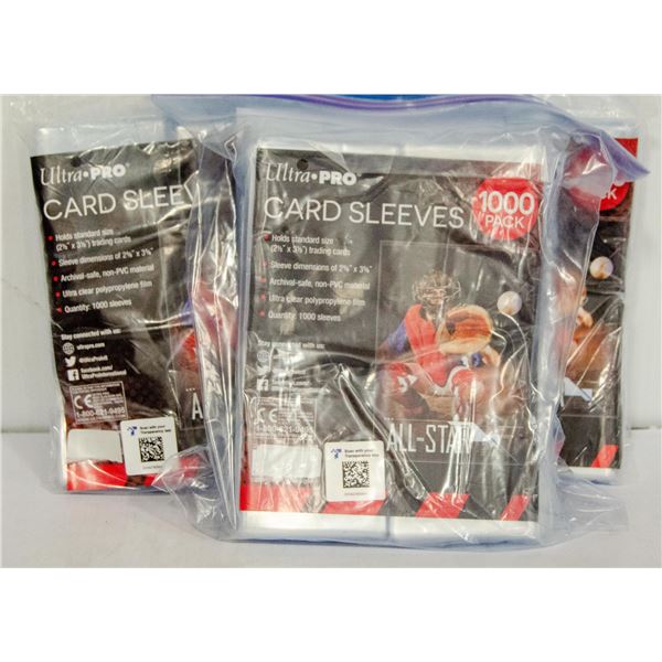PACKS OF ASSORTED CARD SLEEVES