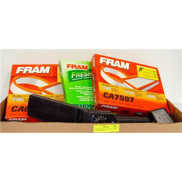 COMPRESSION TESTERS (2), TIMING LIGHT, FILTERS (3)