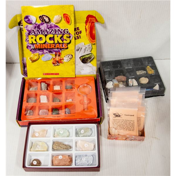 COLLECTECTION OF ROCKS & MINERALS