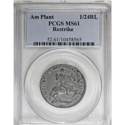 American Plantations Restrike MS61 PCGS