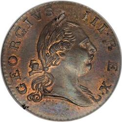 1773 Virginia 1/2 P, No Period MS67 RB NGC