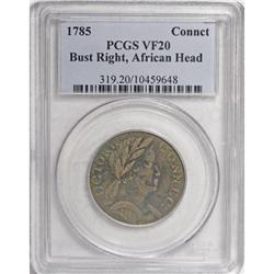 1785 COPPER Connecticut Copper, African Head