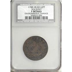 1788 New Jersey Copper Head Left F12 Details NCS