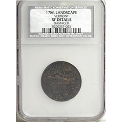 1786 Vermont Copper, Landscape XF40 Details NCS