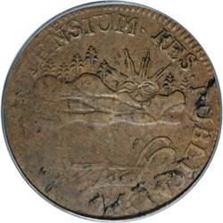 1786 COPPER Vermont Copper, VERMONTENSIUM XF40
