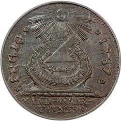 1787 1C Fugio Cent, STATES UNITED, Cinquefoils