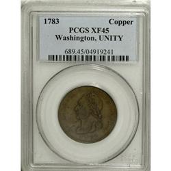 1783 1C Washington Unity States Cent XF45 PCGS