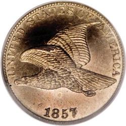 1857 1C Flying Eagle PR63 Cameo PCGS