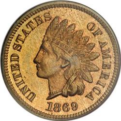 1869 1C PR65 Red NGC