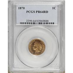 1870 1C PR64 Red PCGS