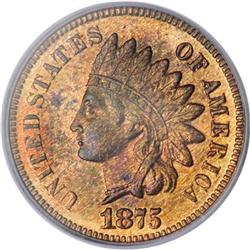 1875 1C PR66 Red and Brown PCGS