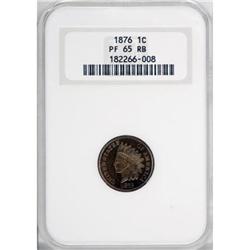 1876 1C PR65 Red and Brown NGC