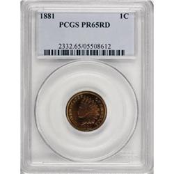 1881 1C PR65 Red PCGS