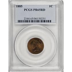 1885 1C PR65 Red PCGS
