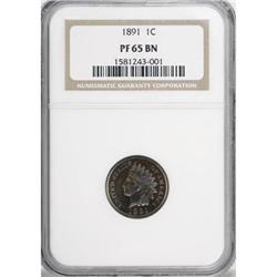 1891 1C PR65 Brown NGC