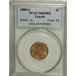 1909-S 1C MS65 Red PCGS
