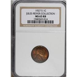 1927-S 1C MS65 Red and Brown NGC