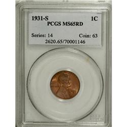 1931-S 1C MS65 Red PCGS