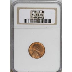 1931-S 1C MS66 Red NGC