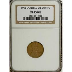 1955 1C Doubled Die Obverse XF45 NGC