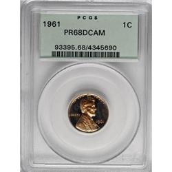 1961 1C PR68 Deep Cameo PCGS