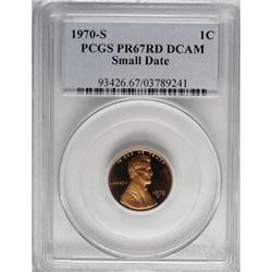 1970-S 1C Small Date PR67 Deep Cameo PCGS