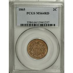 1865 2C MS64 Red PCGS