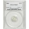 Image 1 : 1861 3CS MS65 PCGS