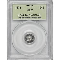 1873 3CS PR62 PCGS