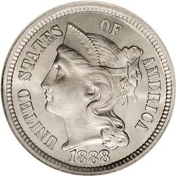 1888 3CN MS67 NGC