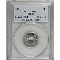 1883 5C PR67 PCGS