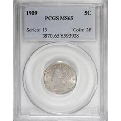 1909 5C MS65 PCGS