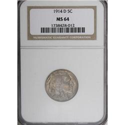 1914-D 5C MS64 NGC