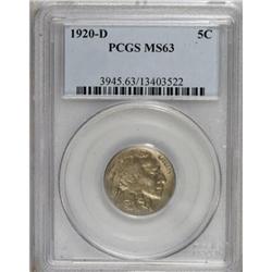 1920-D 5C MS63 PCGS