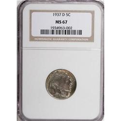 1937-D 5C MS67 NGC