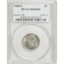 1938-S 5C MS66 Full Steps PCGS