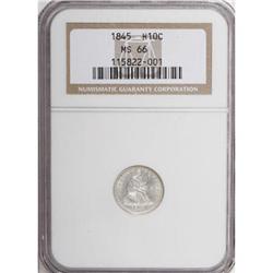 1845 H10C MS66 NGC