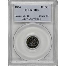1864 H10C PR65 PCGS
