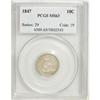 Image 3 : 1847 10C MS63 PCGS