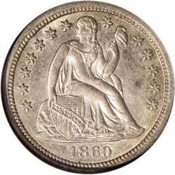 1860-S 10C MS61 NGC