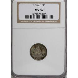 1876 10C MS66 NGC