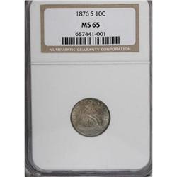 1876-S 10C MS65 NGC