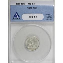 1880 10C MS63 ANACS