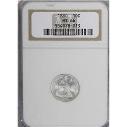 1880 10C MS66 NGC