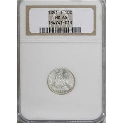 1891-S 10C MS65 NGC
