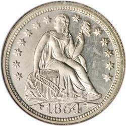 1854 10C Arrows PR66 Deep Cameo NGC