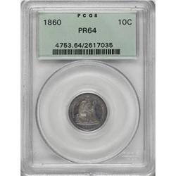 1860 10C PR64 PCGS