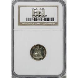 1862 10C PR64 NGC